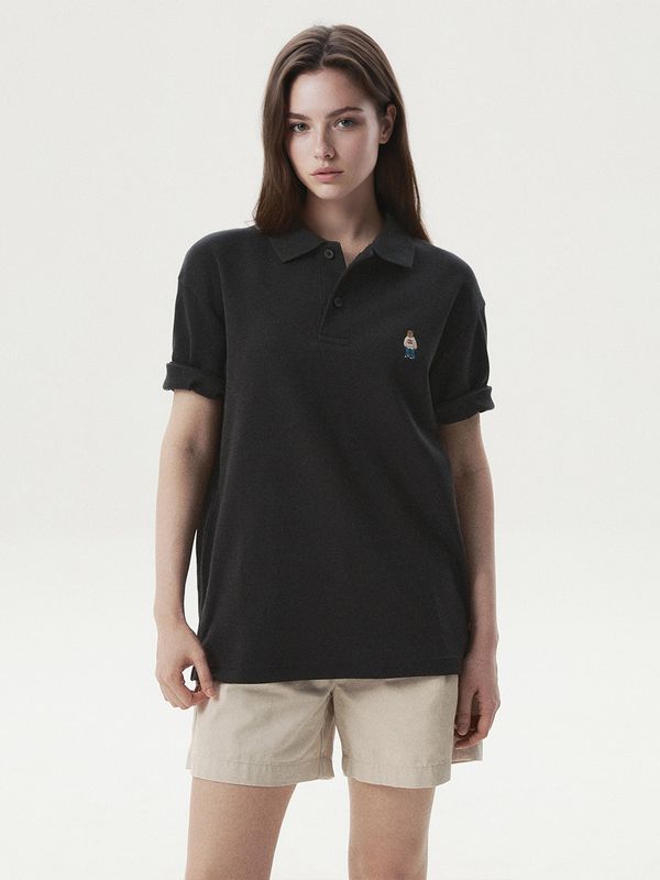 WHOAU Áo thun Steve Collar T-Shirt_WHHAG2411U