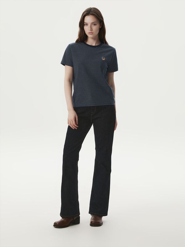 WHOAU Quần jean nữ Slim Bootscut Denim(F)_WHTJG2423F
