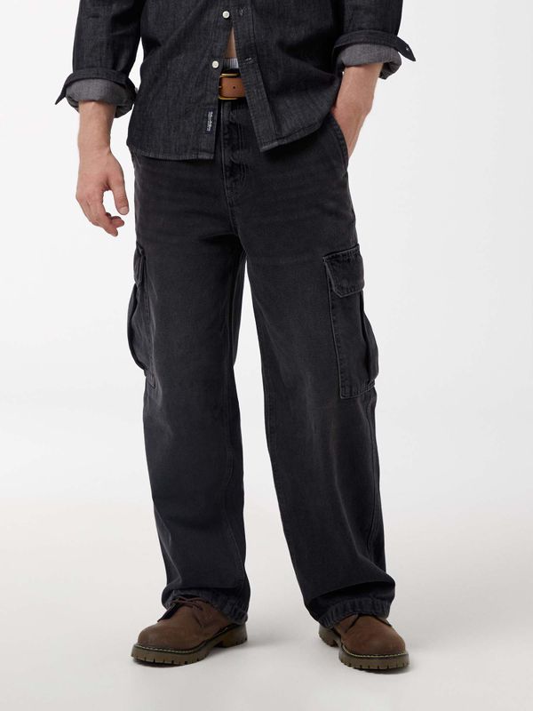 Vintage Denim Cargo Pants(U)