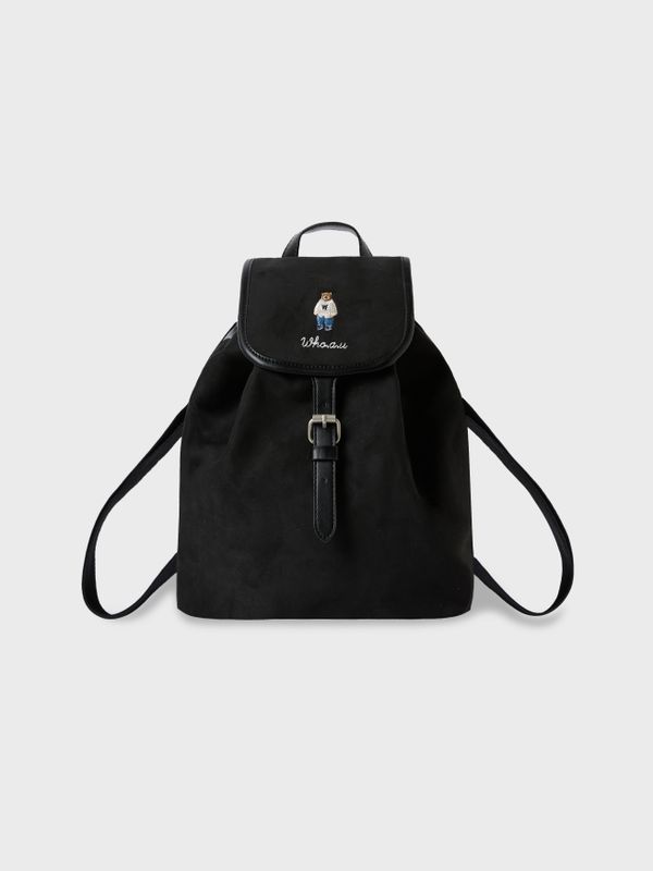Suede Buckle Backpack_WHBGF4T31A