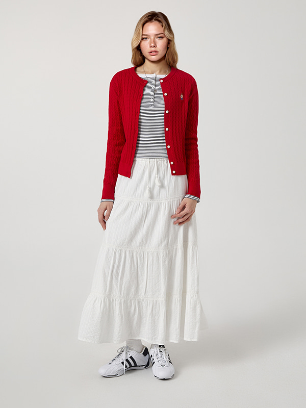 Steve High Gauge Cotton Cable Cardigan