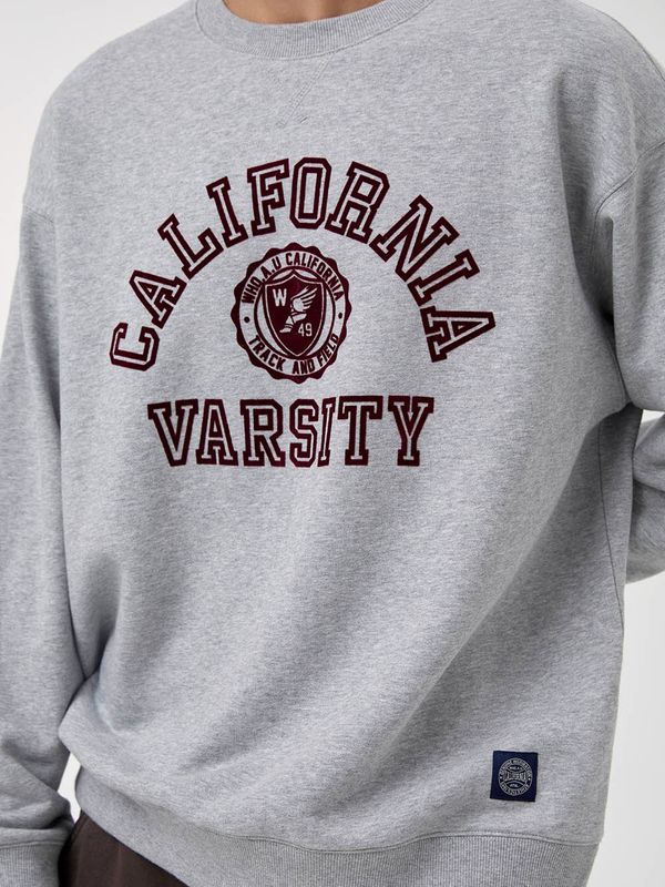 WWHOAU Áo nỉ unisex Varsity Lettering Sweatshirt_WHMWF4901U