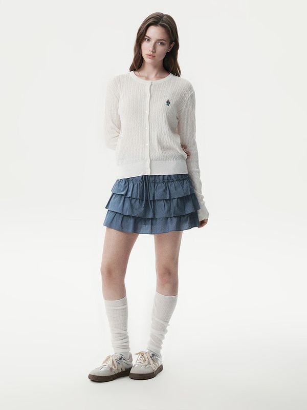 WHOAU Áo len Steve High Gauge Cable Cardigan_WHCKG2521F