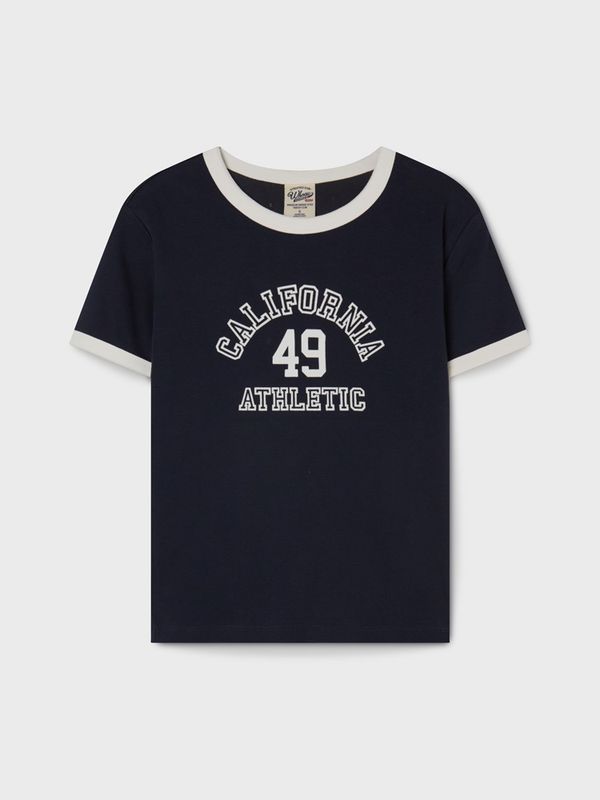 WHOAU Áo thun nữ Campus Ringer T-shirt_WHRAG2323F