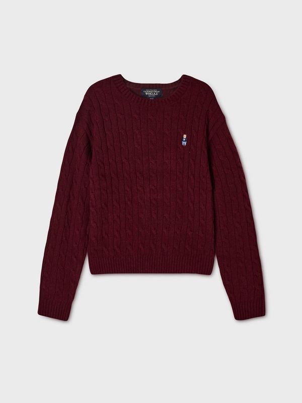 WHOAU Áo len Steve Cable R-neck Pullover_WHKAGB921F
