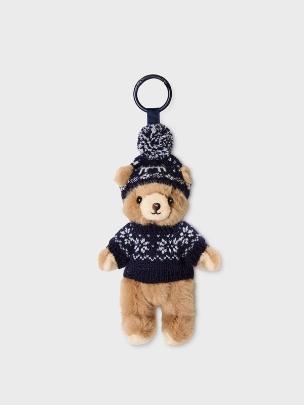 WHOAU Móc khóa Fluffy Bear nordic Sweater Charm_WHAWGBV41A