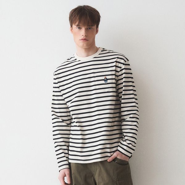 【WHO.A.U】Steve Stripe T-shirt WHO.A.U] Steve 2PACK Stripe T-shirts[B] | WHRSE2352U