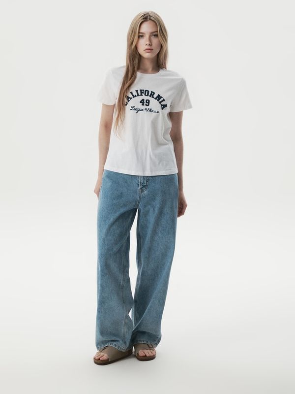 WAU Patch Slim-fit T-shirt(F)