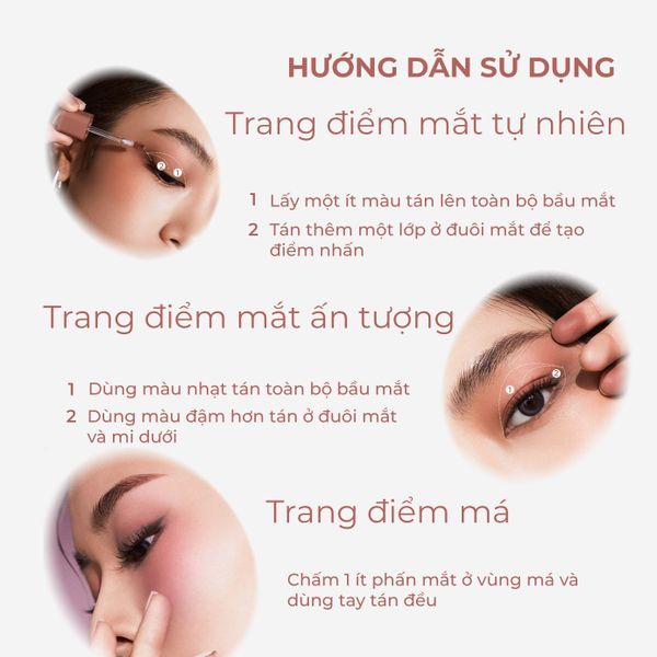 [TONE HỒNG BABY] Combo 2 Phấn Mắt Dạng Kem Wink Eye Shade Primer, Mịn Lì