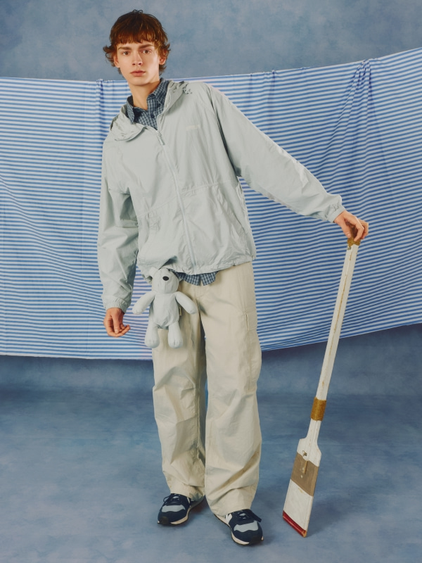 Cotton Nylon Cargo Pants(U)