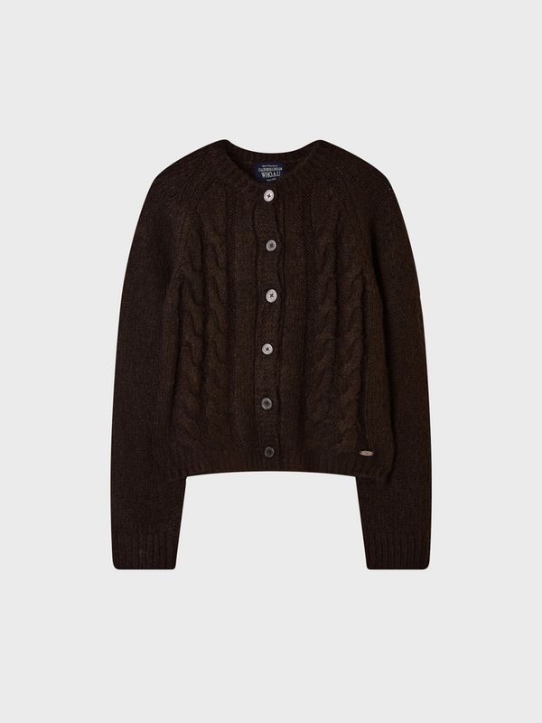 WHOAU Áo len Bokasi Cable Cardigan_WHCKGBT22F