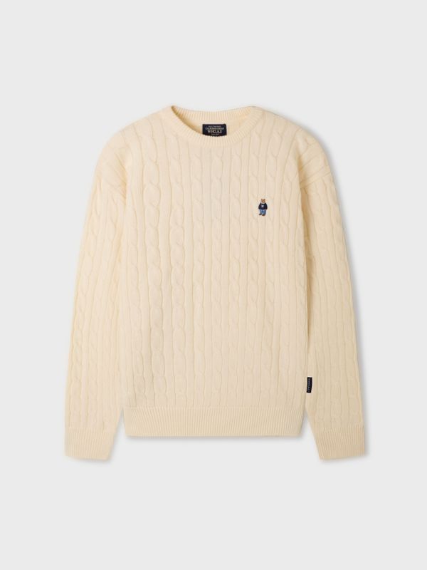 Steve Cable Sweater(U)_WHKAF4911U