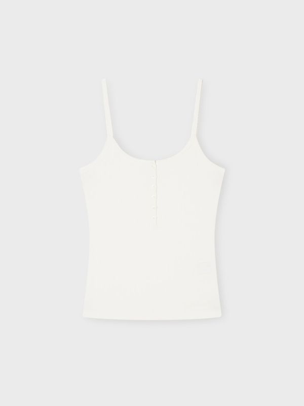 Eyelet Henry Neck Sleeveless