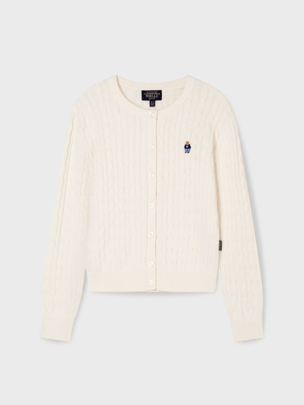 WHOAU Áo len nữ Steve Cable Cardigan_WHCKG2211F
