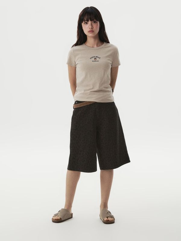 WHOAU Quần ngắn Leopeard Bermuda Pants_WHTHGB771F
