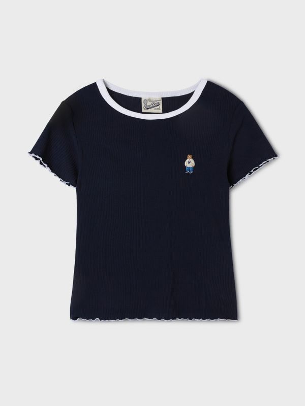 Steve Ribbed Frill T-shirt[B]_WHRAF3752F