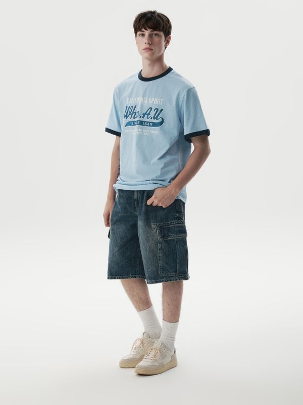 Bermuda Cargo Denim Shorts(U)
