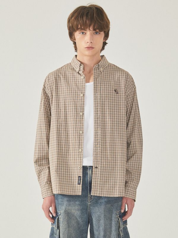 Loose-fit Check Shirts (U)_WHYCF3733U