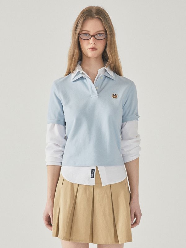 Steve Crop Collar T-Shirt_WHHAF2411F