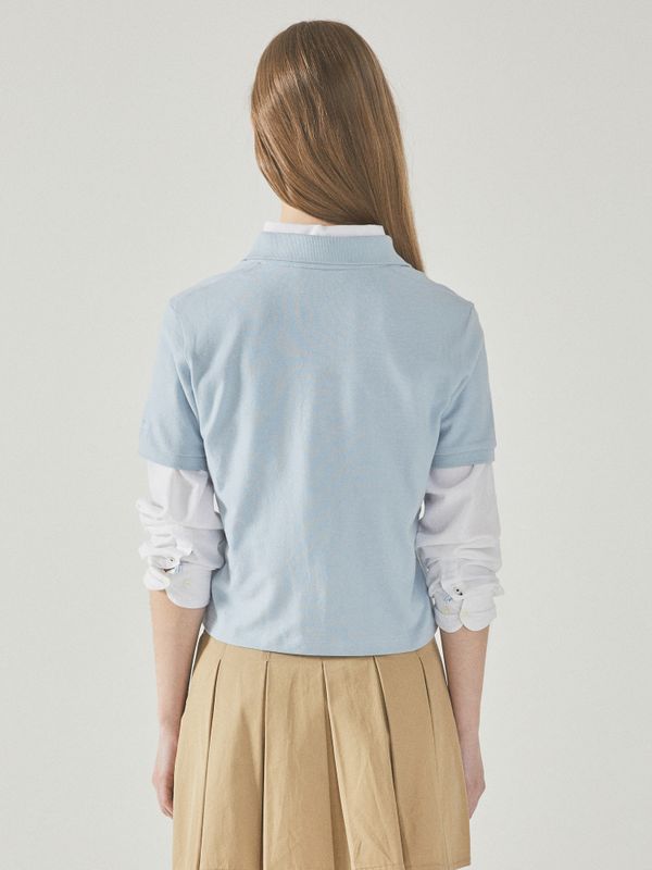 Steve Crop Collar T-Shirt_WHHAF2411F