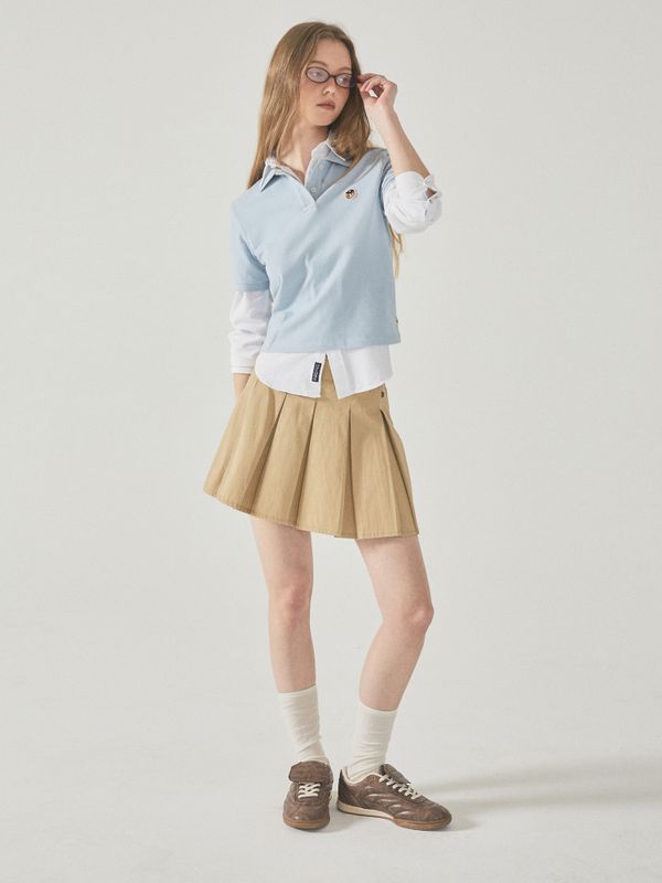 Steve Crop Collar T-Shirt_WHHAF2411F
