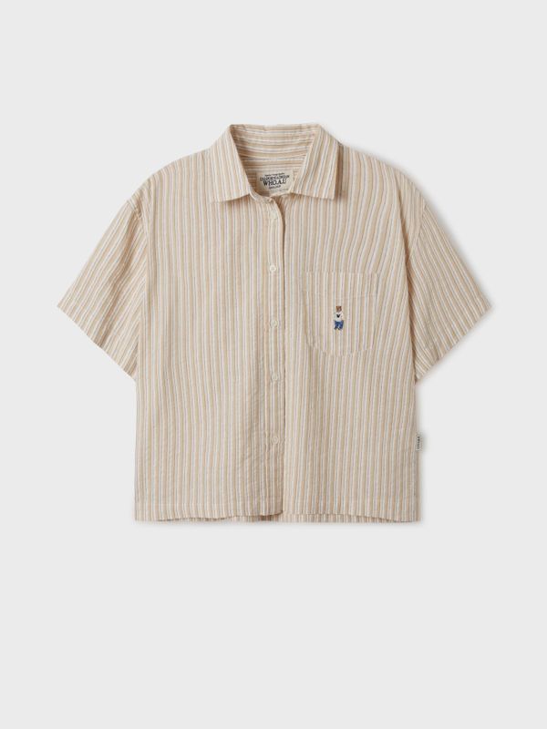 Steve Seersucker Crop Shirts(Set-up)_WHYWF3712F