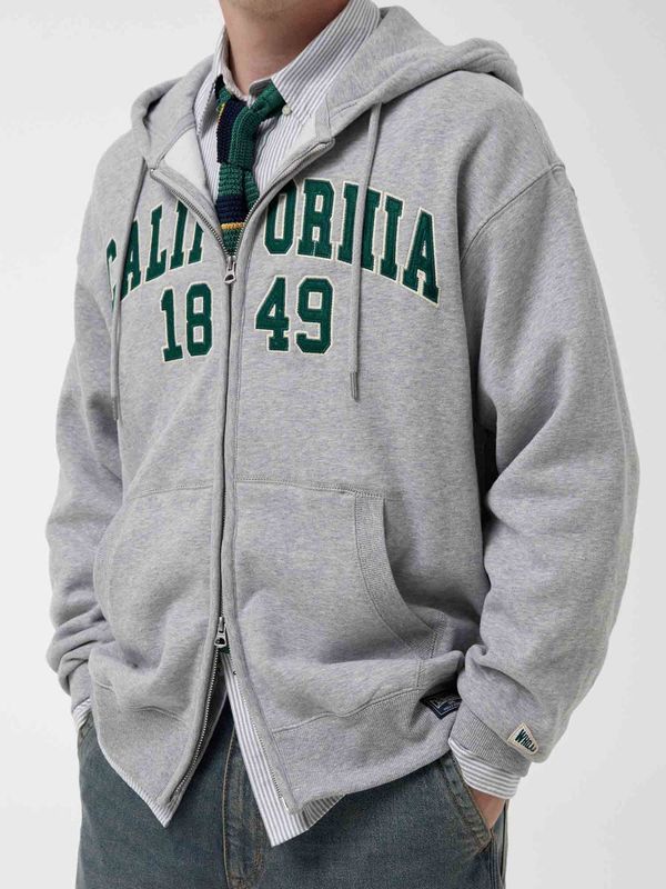 Signature Patch Hood Zip-up(Brushed)_WHMZF4911U