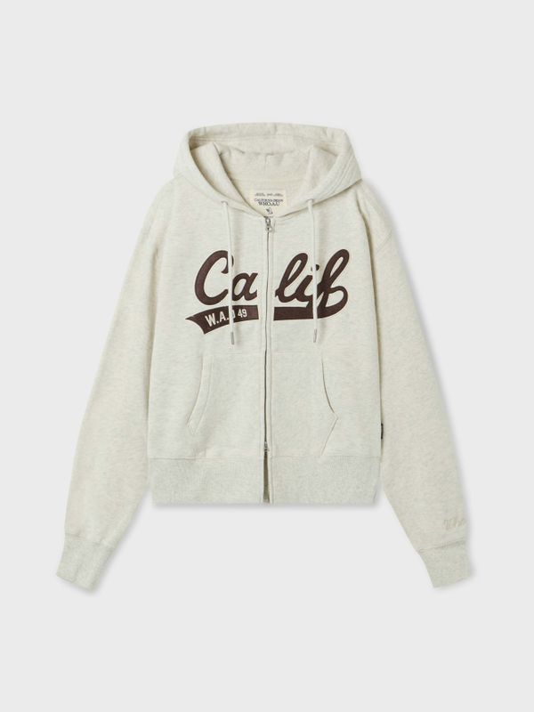 Patch Crop Hood Zip-up (Brushed)_WHMZF4911F