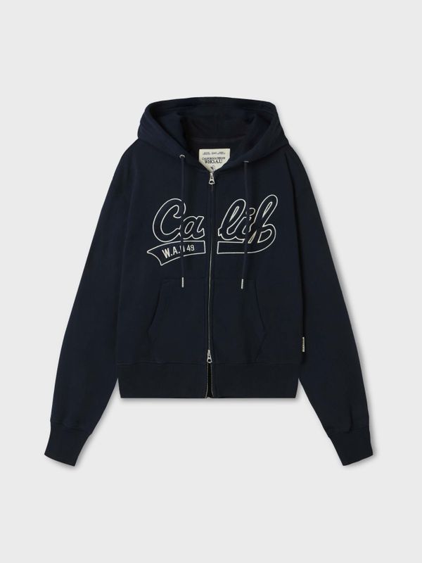 Patch Crop Hood Zip-up (Brushed)_WHMZF4911F