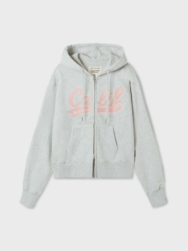 Patch Crop Hood Zip-up (Brushed)_WHMZF4911F