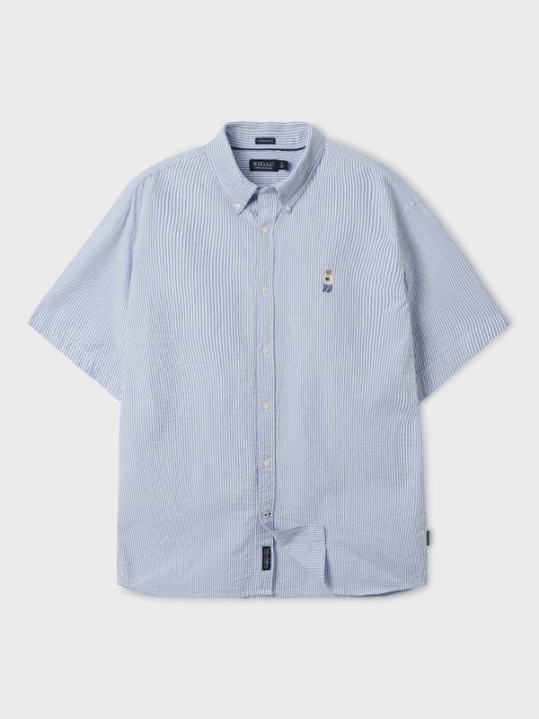 Steve Seersucker Short Sleeve Shirts_WHYWF2521U