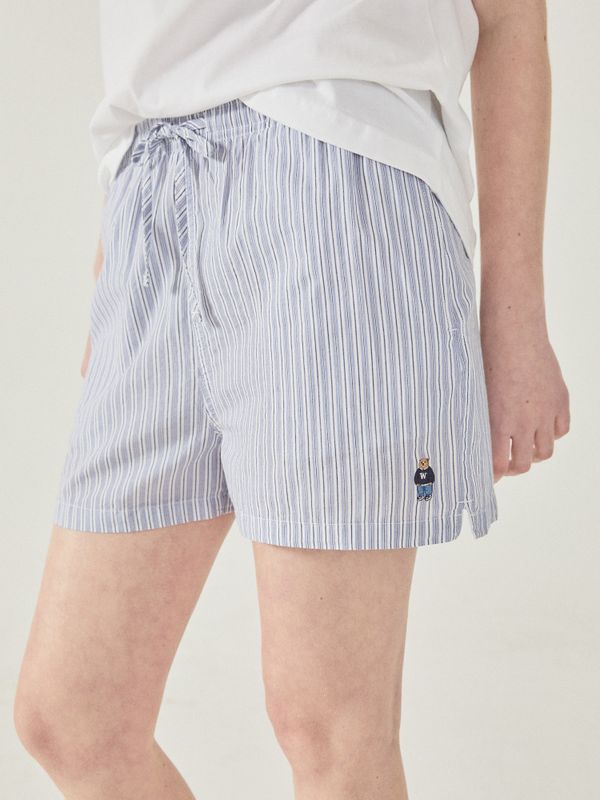 Steve Striped Cotton Shorts(Set-up)