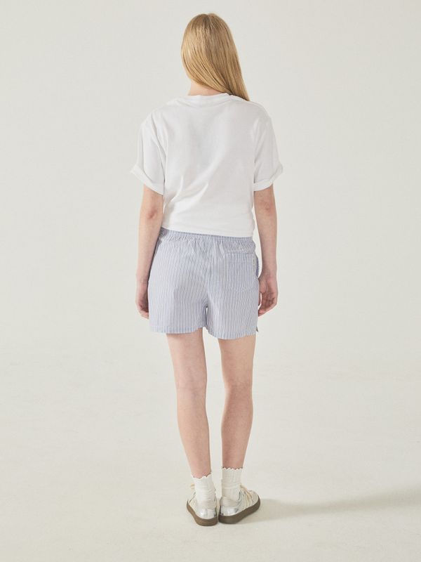 Steve Striped Cotton Shorts(Set-up)
