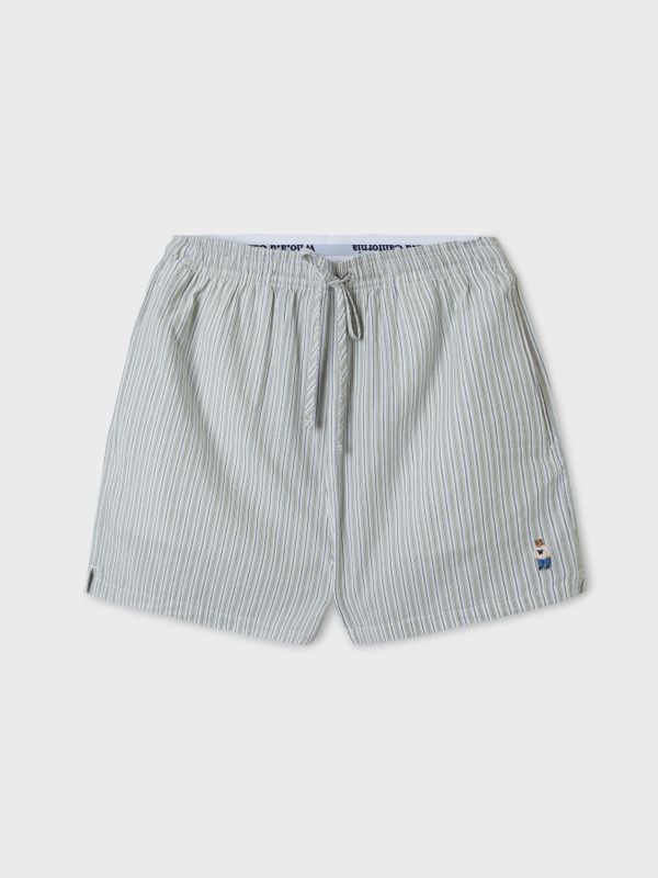Steve Striped Cotton Shorts(Set-up)