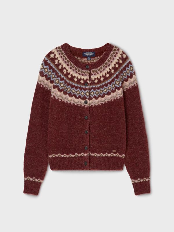 WHOAU Áo len Fair Isle Cardigan_ WHCKF4V22F