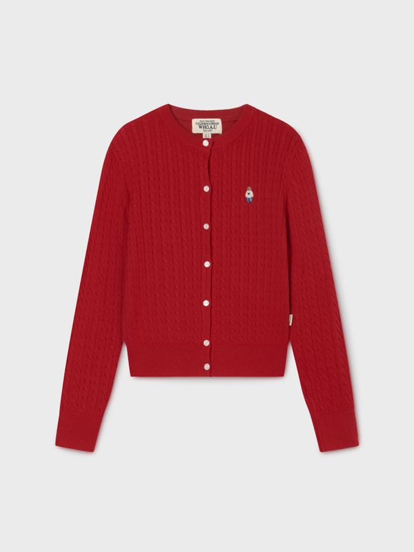 Steve High Gauge Cotton Cable Cardigan
