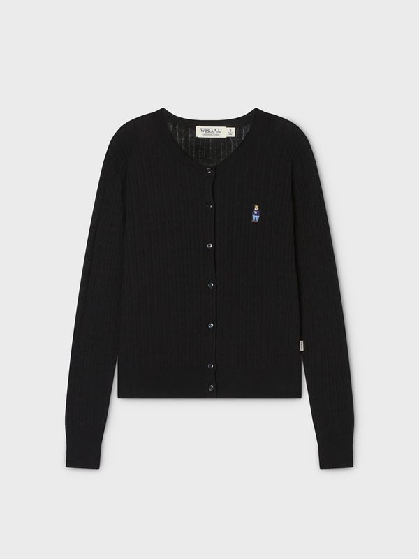 WHOAU Áo len Steve High Gauge Cable Cardigan_WHCKG2521F