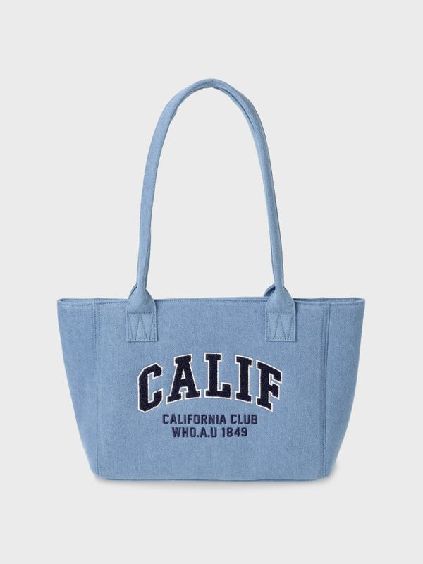 WHOAU Túi xách nữ thời trang Boucle Lettering Shoulder Bag_WHBGF4T21A