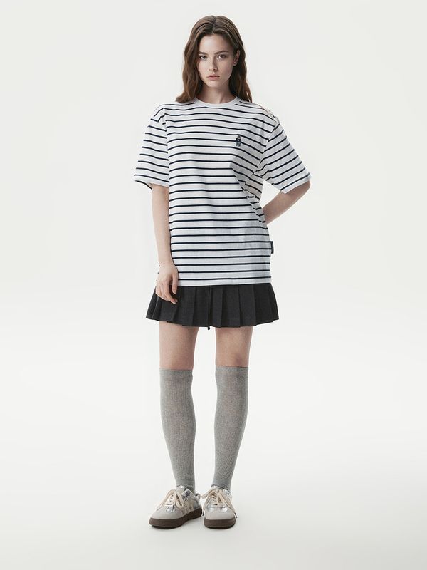 WHOAU Áo thun Steve Stripe Short Sleeve T-shirt_WHRSG2321U