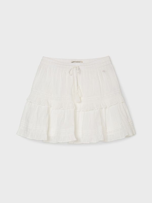 WHOAU Chân váy Meichan Dobby Short Tiered Skirt_WHWHG2535F