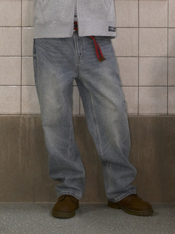 Wide Denim Pants (M)_1