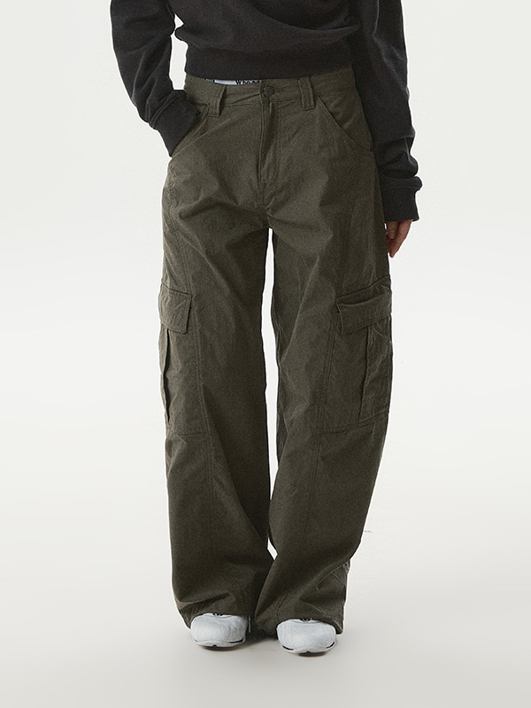 WHOAU Quần nữ Wide Cargo Pants(F)_WHTAG2313F