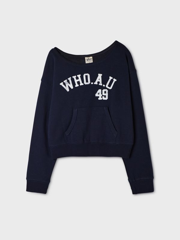 WHOAU Áo nỉ trễ vai One-Shoulder Sweatshirt(F)_WHMWGB923F