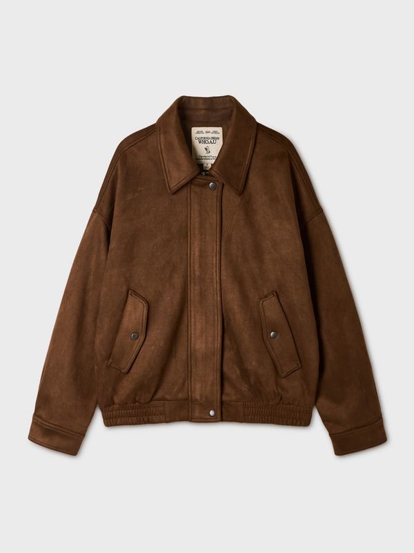 WHOAU Áo khoác Synthetic Suede Jacket_WHJKGB921F