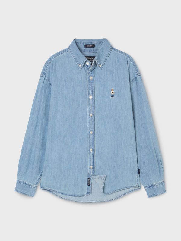 WHOAU Áo sơ mi UNISEX Steve Denim Shirts (U)_WHYJG2332B