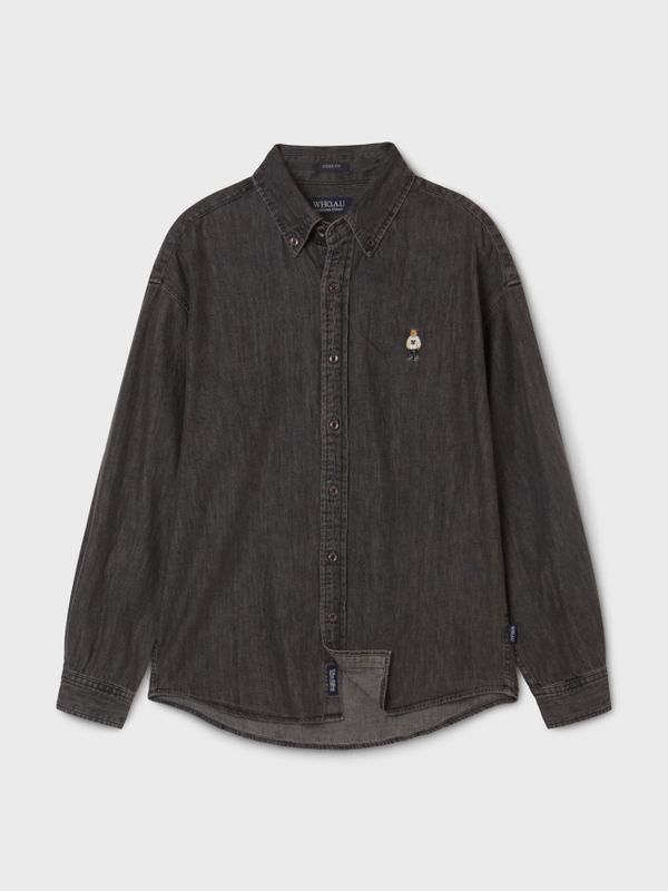 WHOAU Áo sơ mi UNISEX Steve Denim Shirts (U)_WHYJG2332B