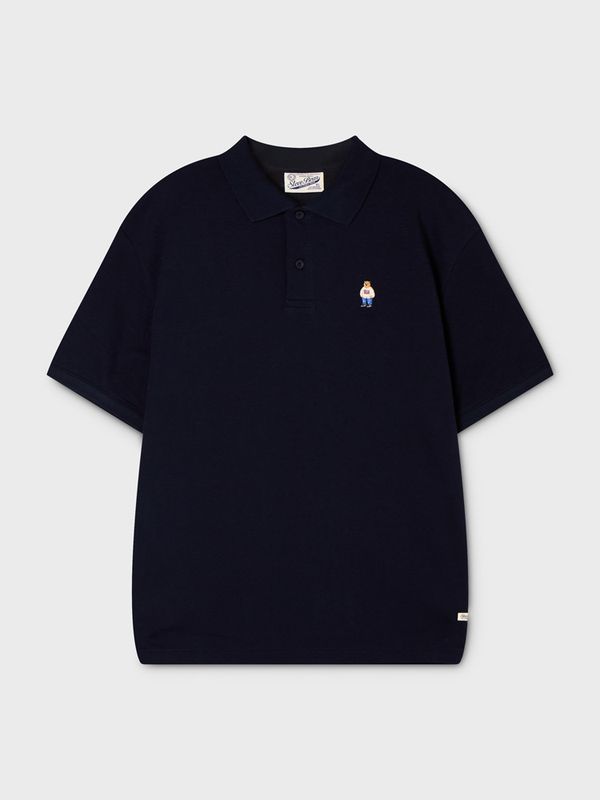 WHOAU Áo thun Steve Collar T-Shirt_WHHAG2411U