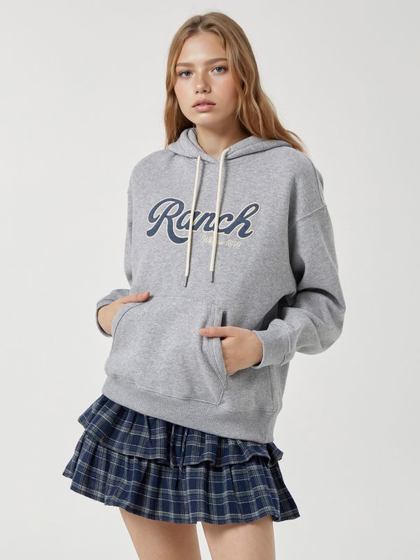 WHOAU Áo nỉ unisex Corduroy Patch Hoodie(F)_WHMHF4T21F