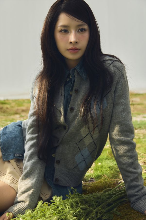 WHOAU Áo len Argyle Cardigan[B]_WHCKGB951F