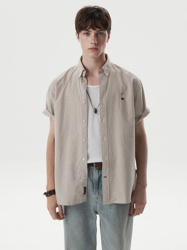 WHOAU Áo sơ mi UNISEX Steve Oxford Short Sleeve Shirts_WHYWG2511U